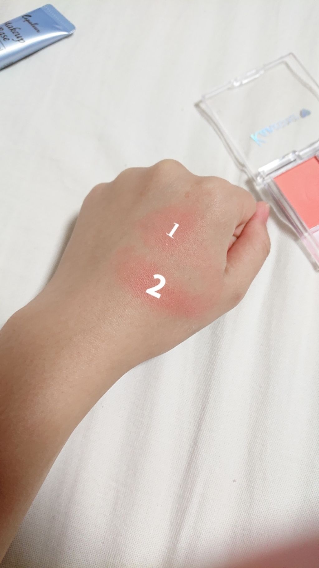 ダイソー 関西コレクションコラボコスメ/DAISO/パウダーチークを使ったクチコミ（2枚目）