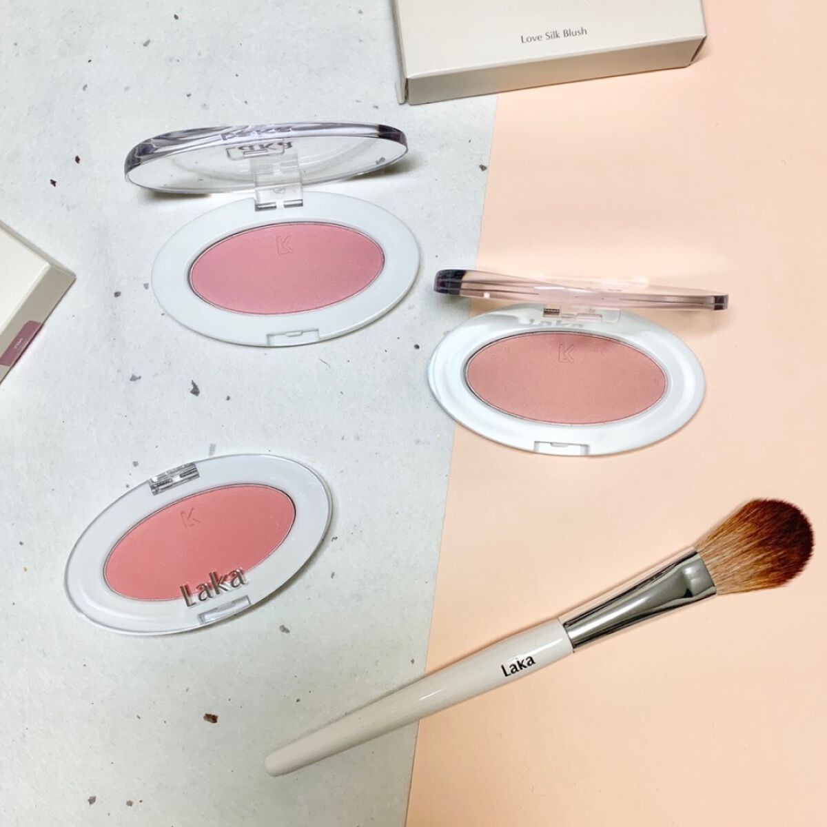 ラブシルクブラッシュ/Laka/パウダーチークを使ったクチコミ（2枚目）