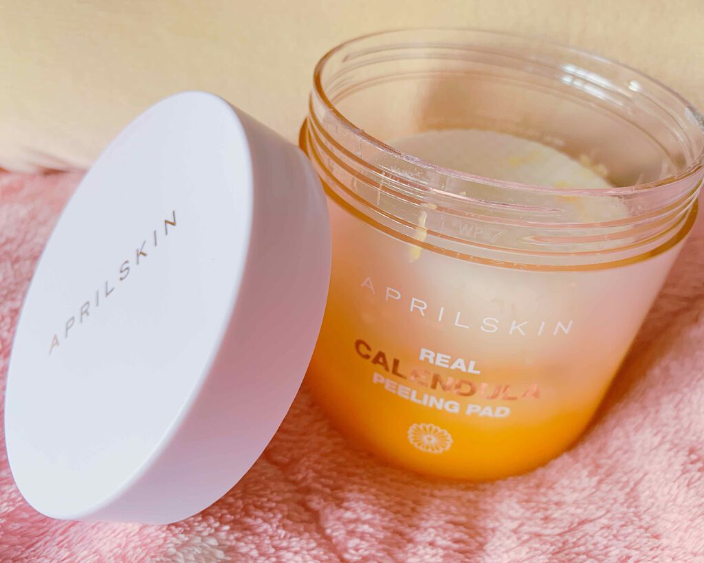 リアルカレンデュラピーリングパッド/APRILSKIN/トナーパッドを使ったクチコミ（1枚目）
