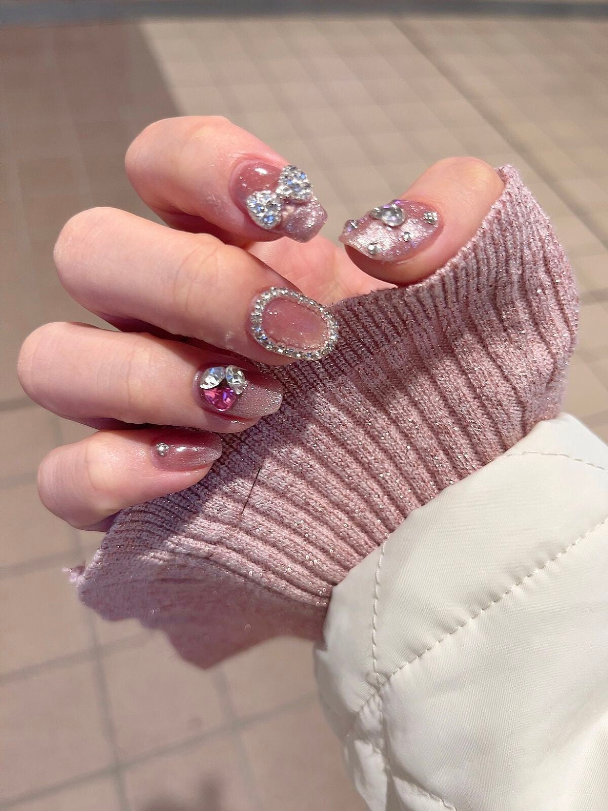 🤍𝐊𝐚𝐧𝐧𝐚🤍 on LIPS 「🎀𝐍𝐞𝐰𝐃𝐞𝐬𝐢𝐠𝐧🎀今回は可愛いビジューパーツをゲットしたの..」(1枚目)