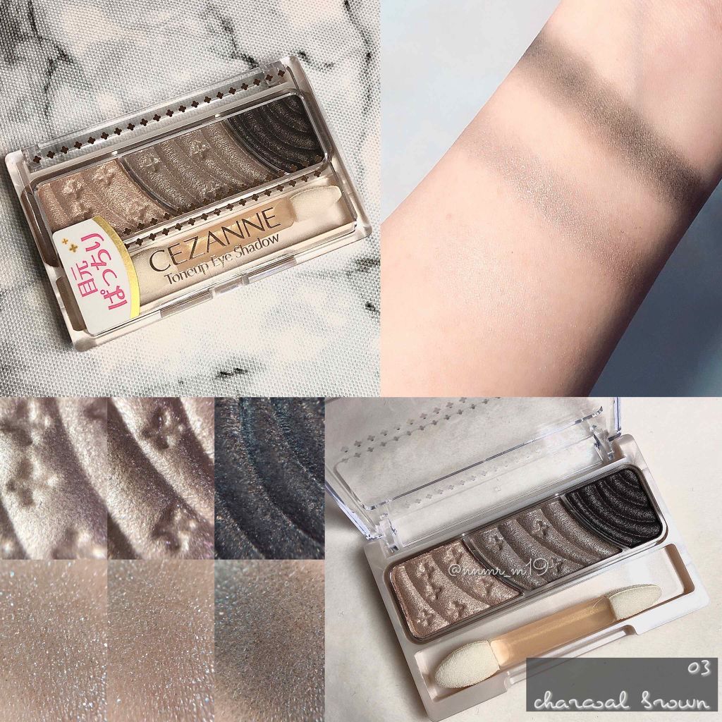 トーンアップアイシャドウ/CEZANNE/アイシャドウパレットを使ったクチコミ(1枚目)