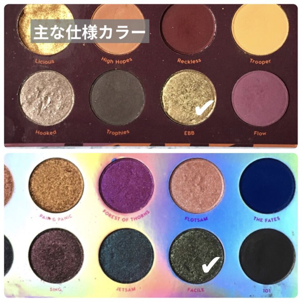 Misunderstood Moody Colorful Eyeshadow Palette/ColourPop/アイシャドウパレットを使ったクチコミ（3枚目）