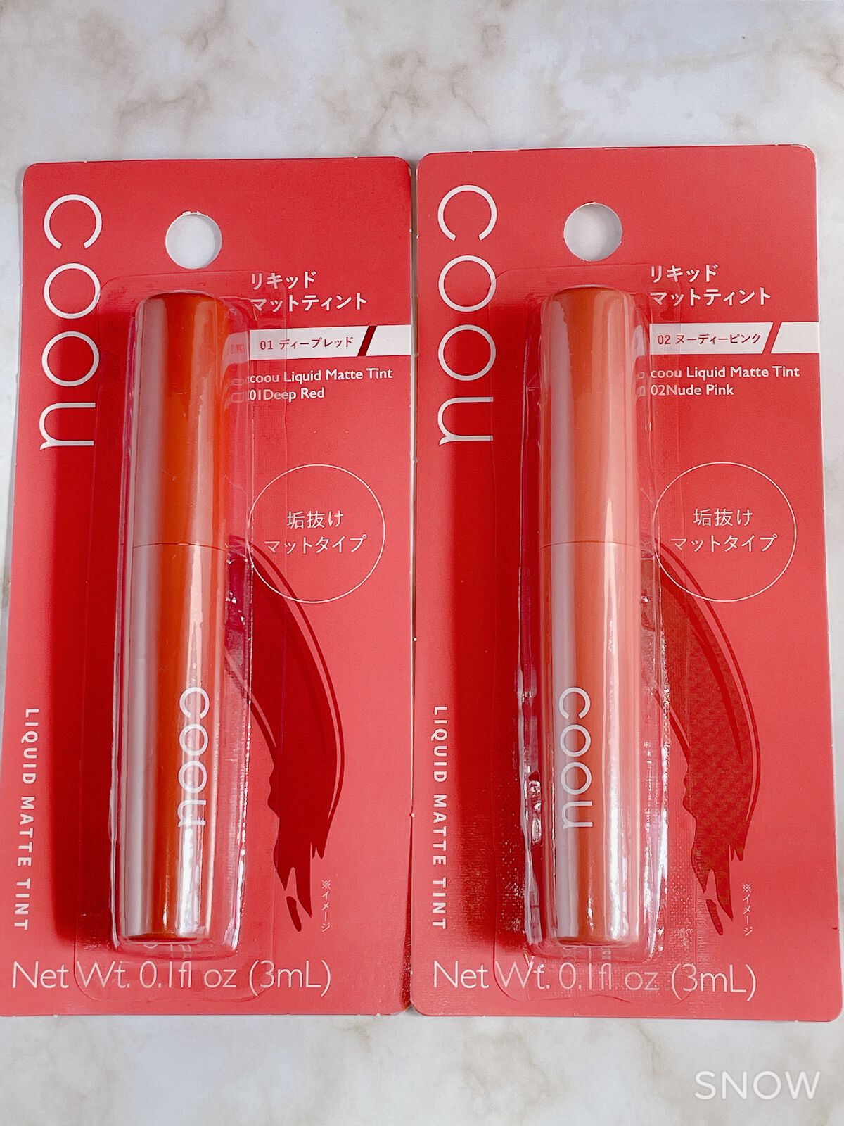 リキッドマットティント/coou/リップティントを使ったクチコミ(1枚目)