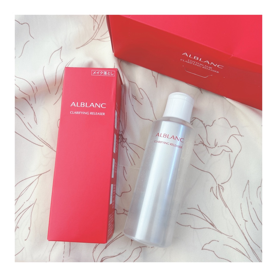 *☼*―――――

‎🤍アルブラン
クラリファイイング  リリーサー
180ml　￥3080（税込）

また、
綿100％の専用コットンが
洗浄効果を引き出す✨
専用コットン60枚　￥440（税込）

「アルブラン様からいただきました」
