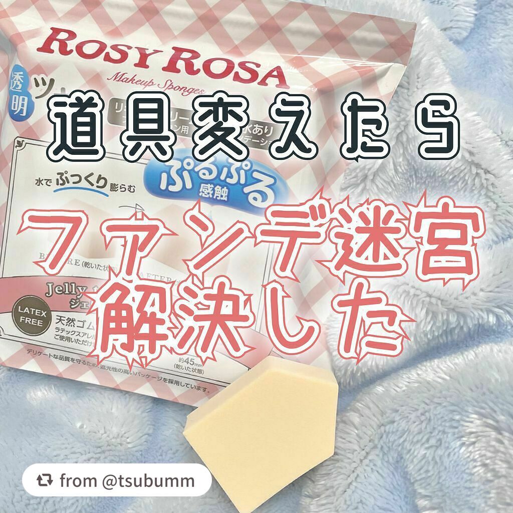 ジェリータッチスポンジ ハウス型/ロージーローザ/パフ・スポンジを使ったクチコミ(1枚目)