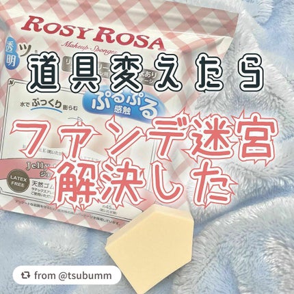 ジェリータッチスポンジ ハウス型/ロージーローザ/パフ・スポンジを使ったクチコミ(1枚目)