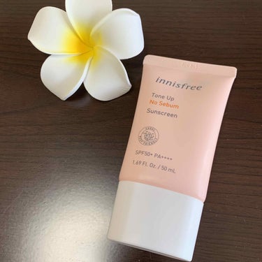 トーンアップ ノーセバム サンスクリーン SPF50+ PA++++/innisfree/日焼け止め・UVケアを使ったクチコミ（1枚目）