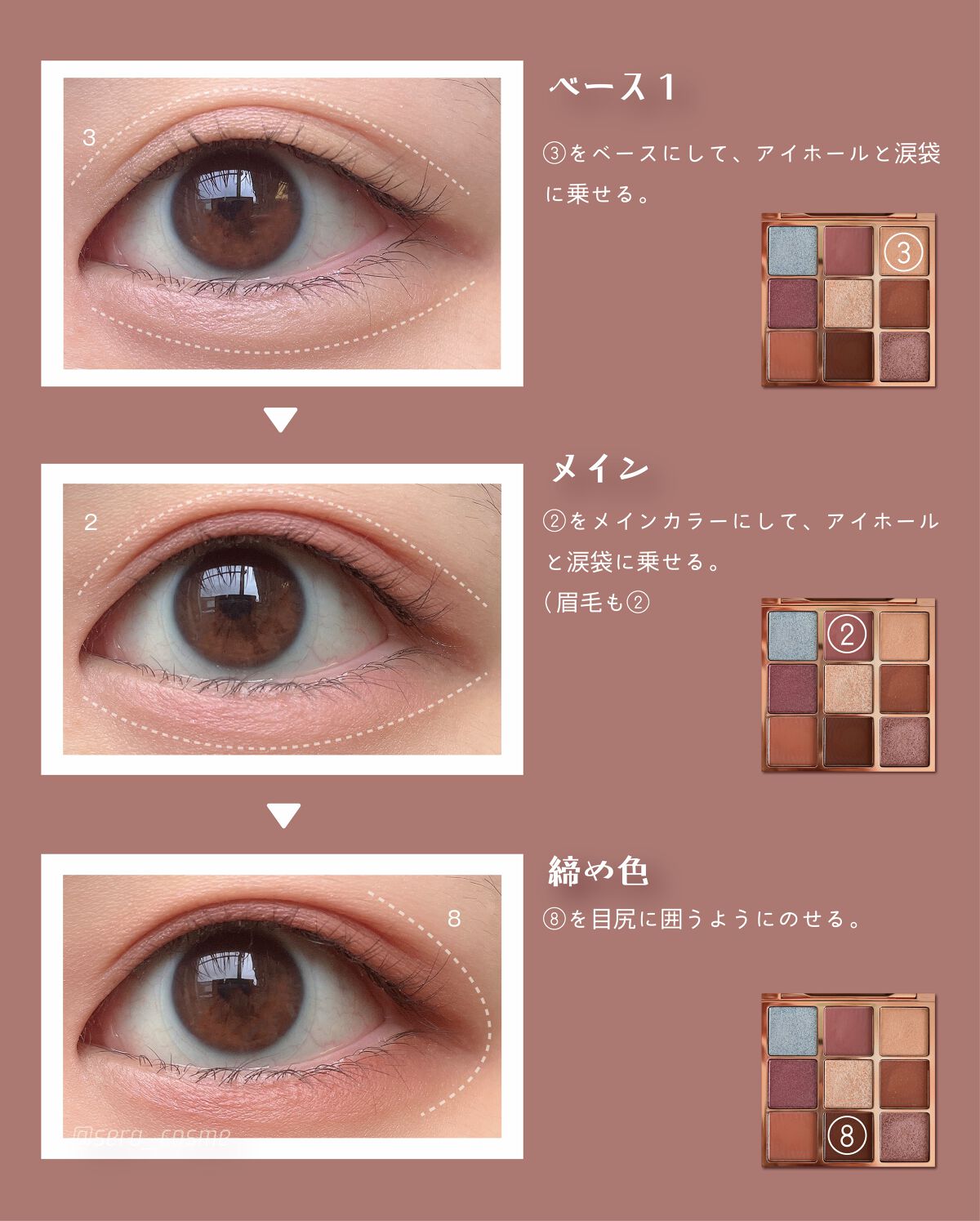 VenusMarble 9色アイシャドウパレット/Venus Marble/アイシャドウパレットを使ったクチコミ（2枚目）