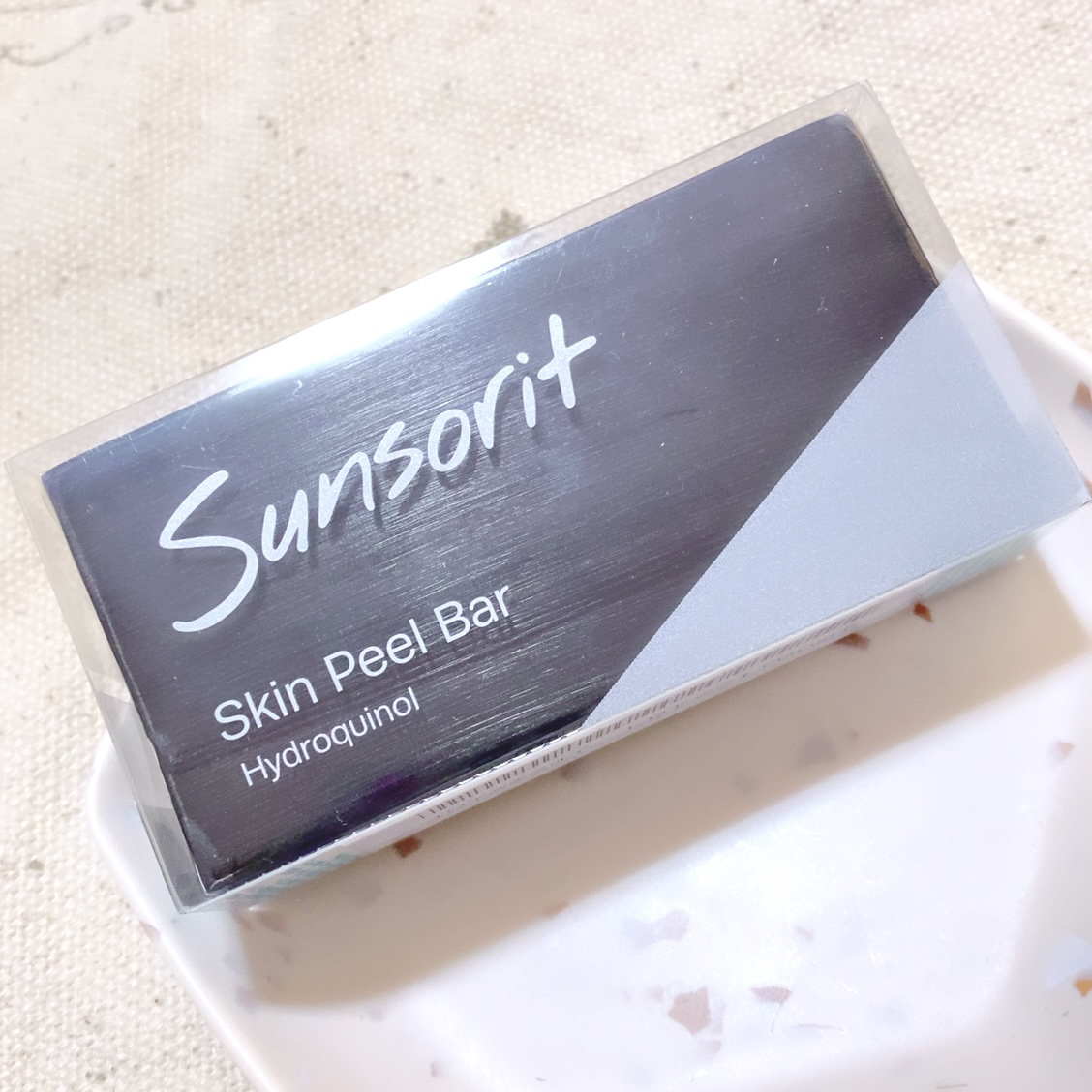 スキンピールバー ハイドロキノール/サンソリット/洗顔石鹸を使ったクチコミ（2枚目）
