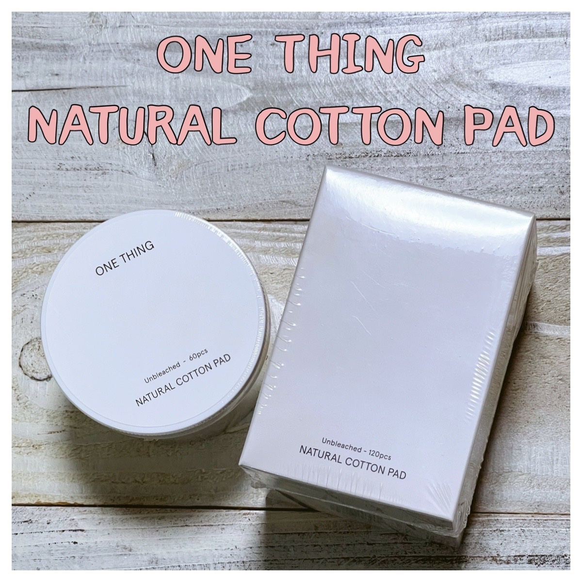 NATURAL COTTON PAD/ONE THING/コットンを使ったクチコミ（1枚目）