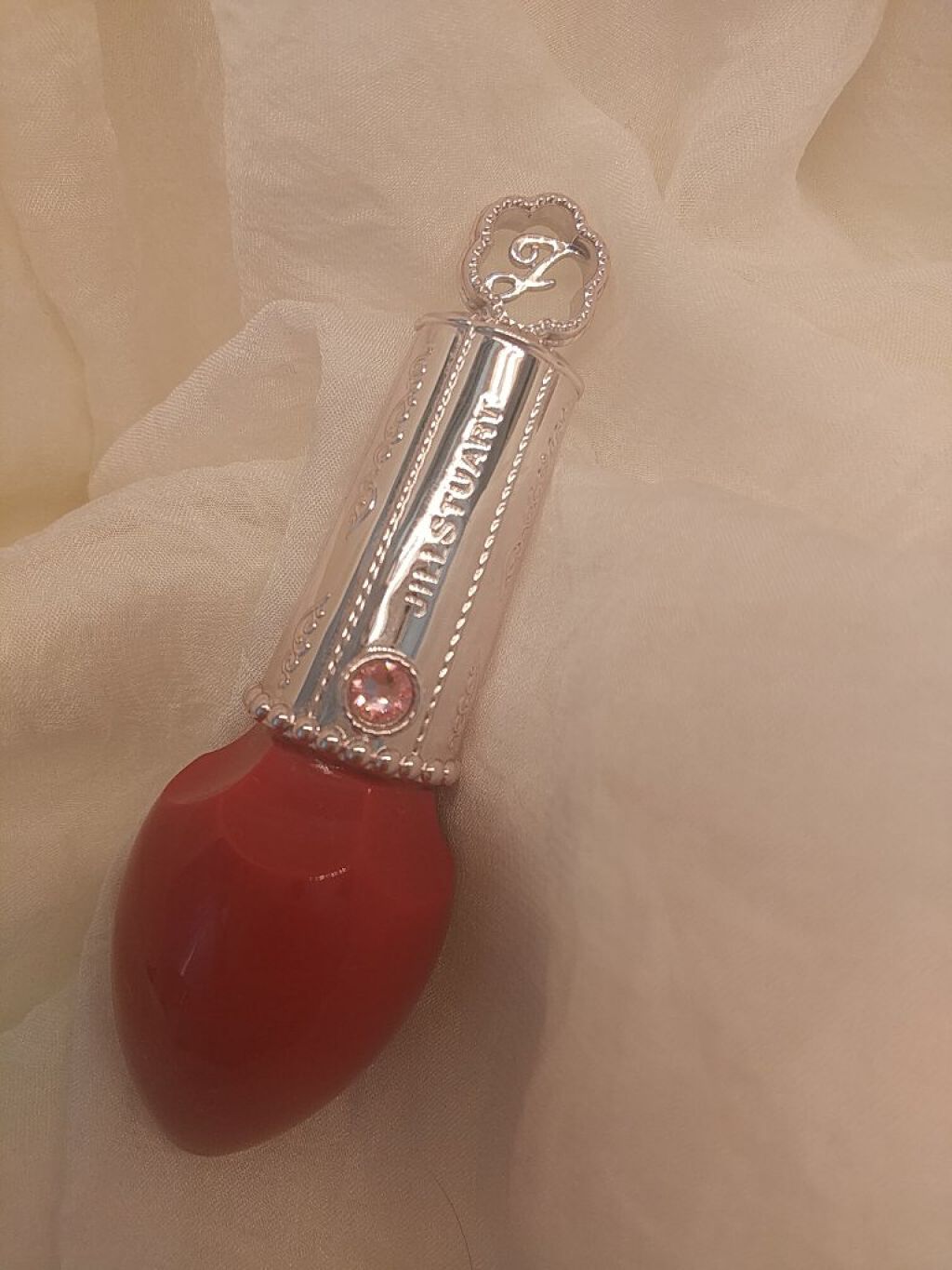 フォーエヴァージューシー オイルルージュ ティント 01 forbidden fruit/JILL STUART/リップティントを使ったクチコミ（1枚目）