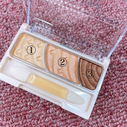 トーンアップアイシャドウ/CEZANNE/アイシャドウパレットを使ったクチコミ(2枚目)