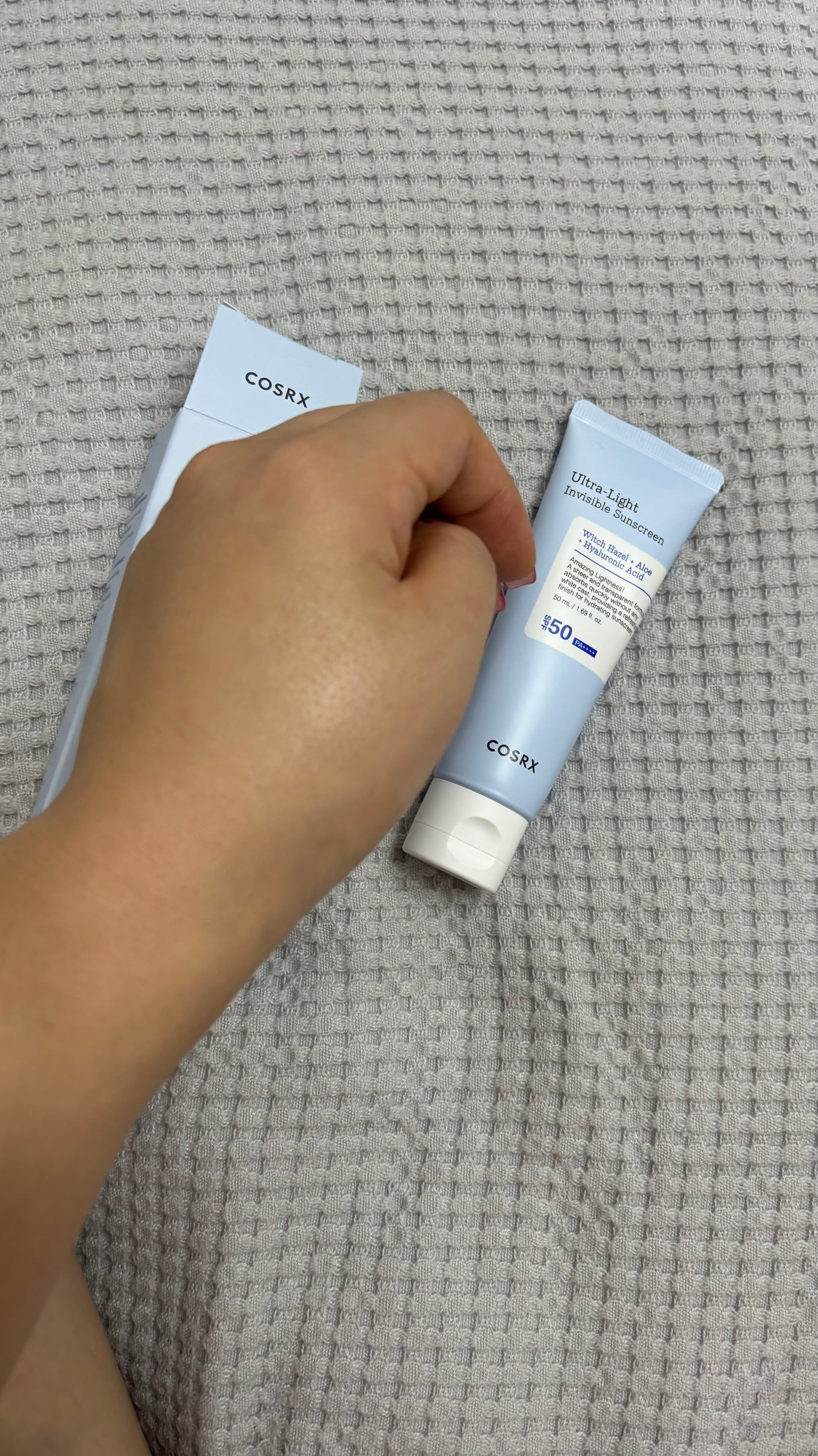 ウルトラライト透明UVクリーム/COSRX/日焼け止めクリームを使ったクチコミ(2枚目)