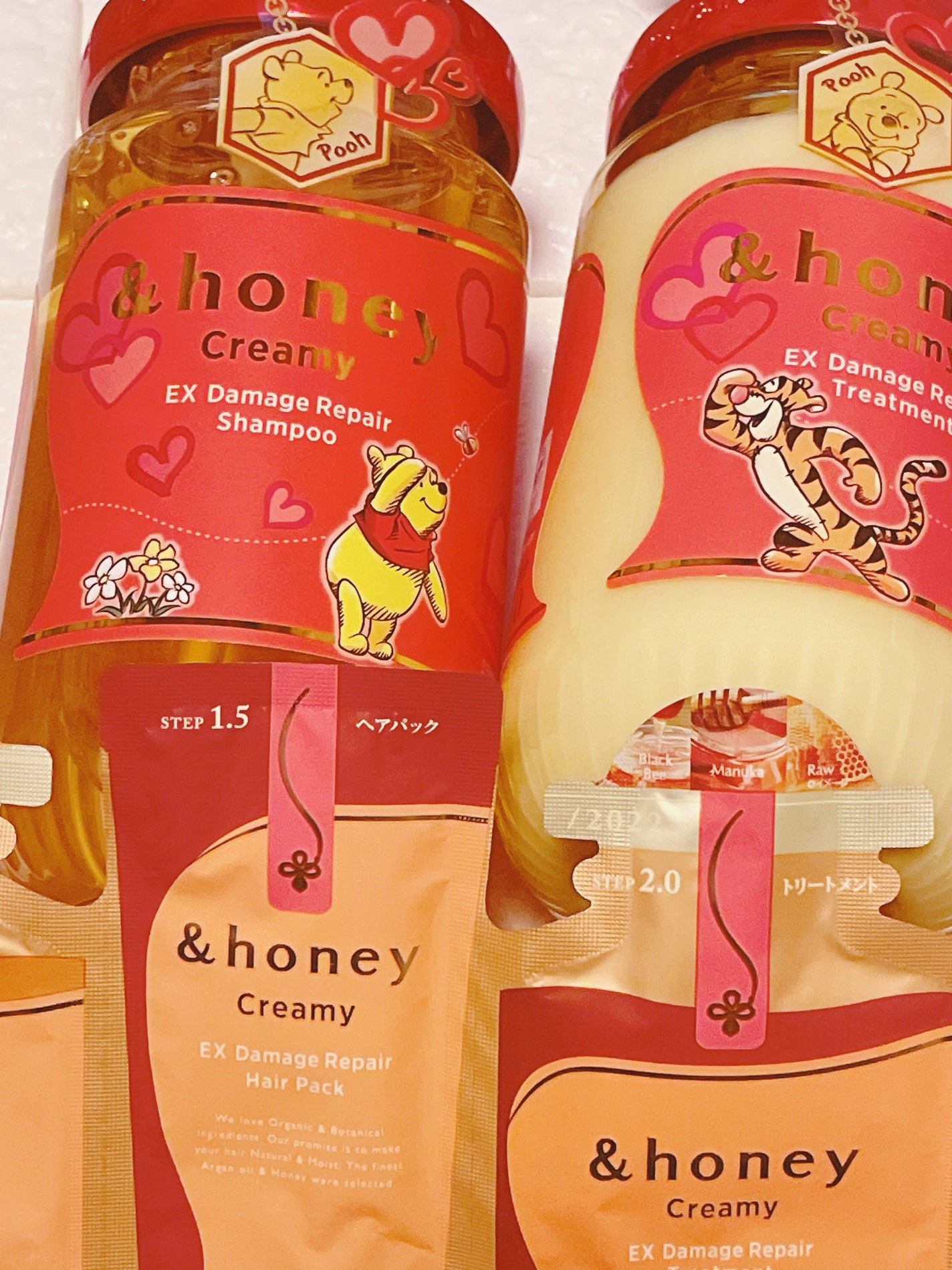 クリーミー  EXダメージリペア シャンプー&ヘアトリートメント ペアセット/プーさん/&honey/シャンプー・コンディショナーを使ったクチコミ(3枚目)