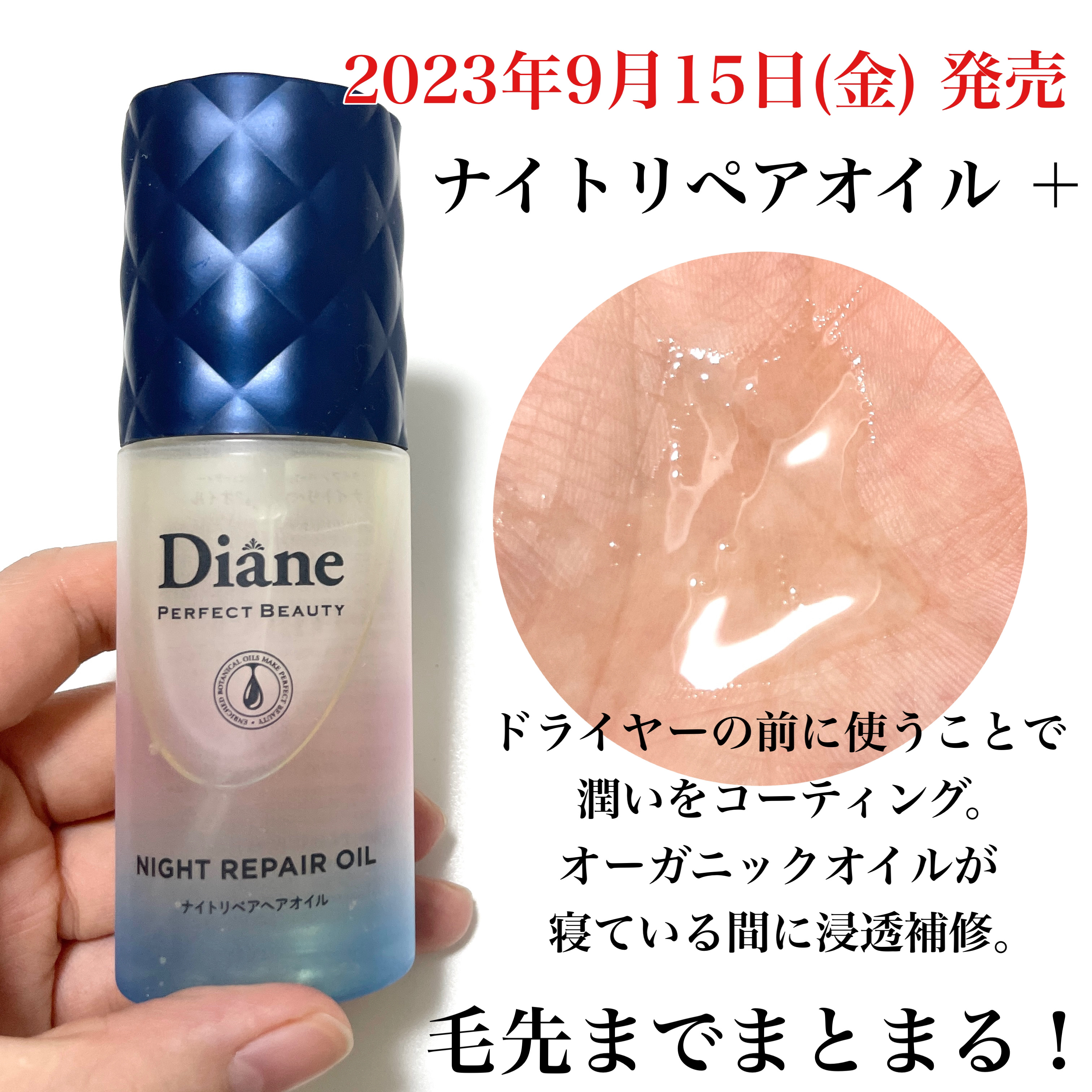 エクストラナイトリペア シャンプー＆トリートメント シャンプー & トリートメント 本体セット/ダイアン/市販シャンプーを使ったクチコミ（2枚目）