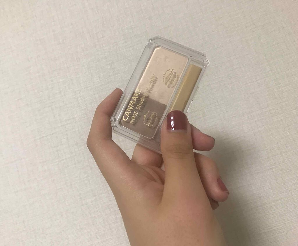 ノーズシャドウパウダー N ベージュホワイト×ミルキーブラウン/キャンメイク/プレストパウダーを使ったクチコミ（1枚目）