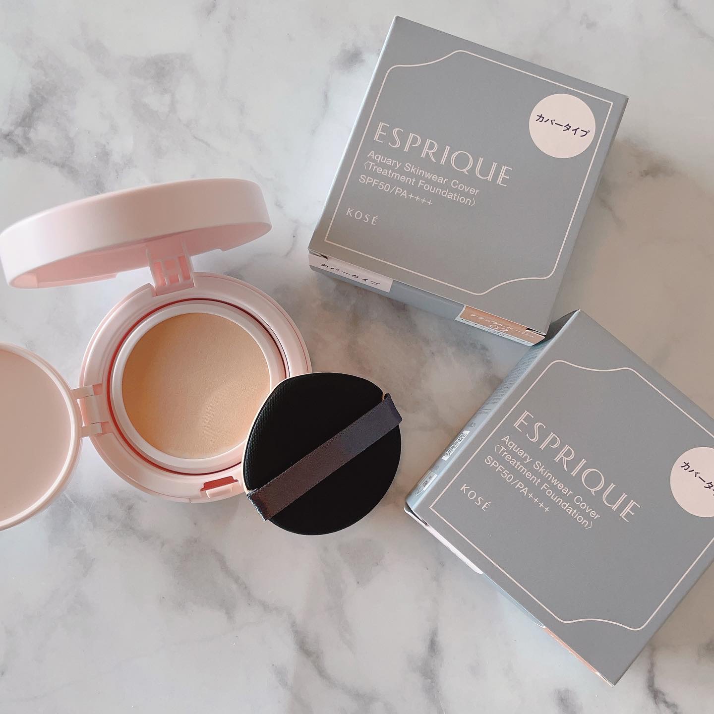 アクアリースキンウェア ケース/ESPRIQUE/クッションファンデーションを使ったクチコミ（1枚目）