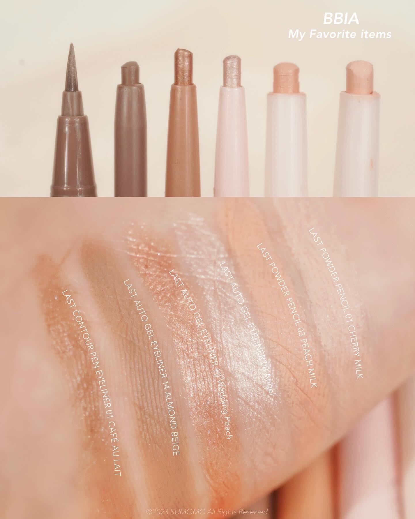 ラストパウダーペンシル 03 ピーチミルク/BBIA/ペンシルアイライナーを使ったクチコミ（2枚目）