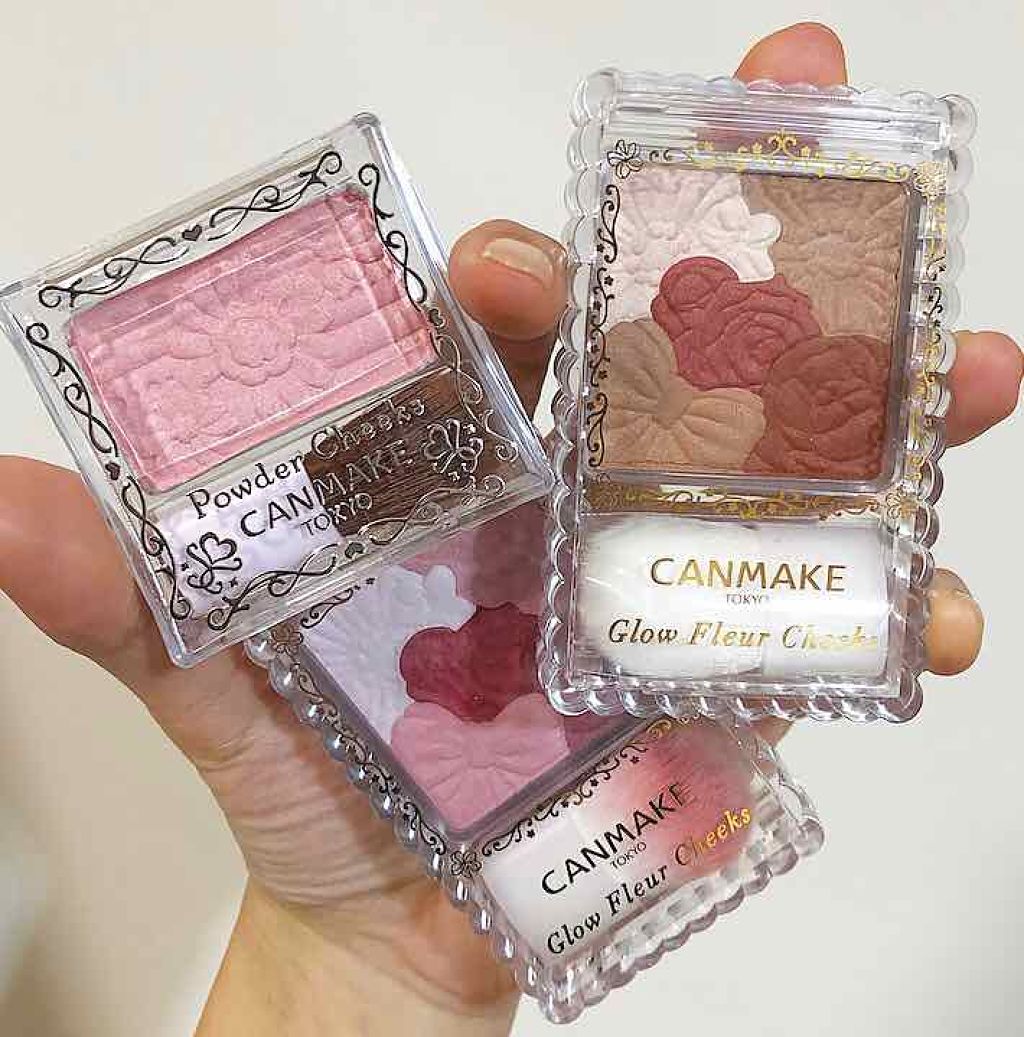 グロウフルールチークス/キャンメイク/パウダーチークを使ったクチコミ(1枚目)