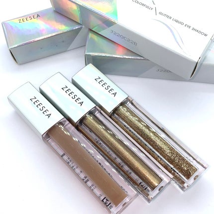 ダイヤモンドシリーズ 星空リキッドアイシャドウ BR 02 枯れた夢/ZEESEA/リキッドアイシャドウを使ったクチコミ(1枚目)