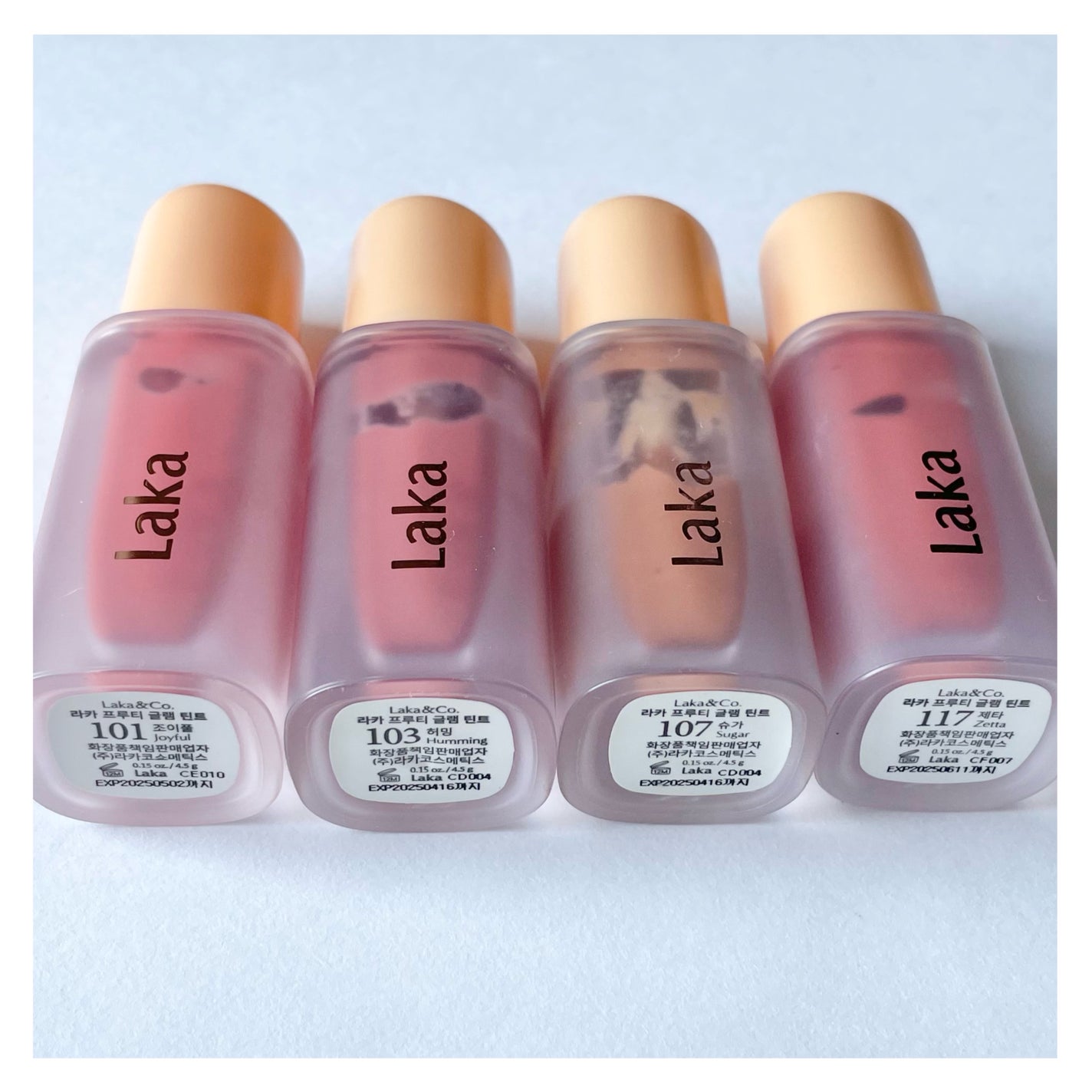 フルーティーグラムティント/Laka/リップティントを使ったクチコミ(4枚目)