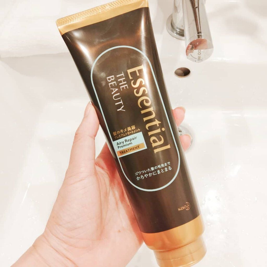 Essential THE BEAUTY 髪のキメ美容プレミアムトリートメント<エアリーリペアプレミアム>/エッセンシャル/洗い流すヘアトリートメントを使ったクチコミ(1枚目)