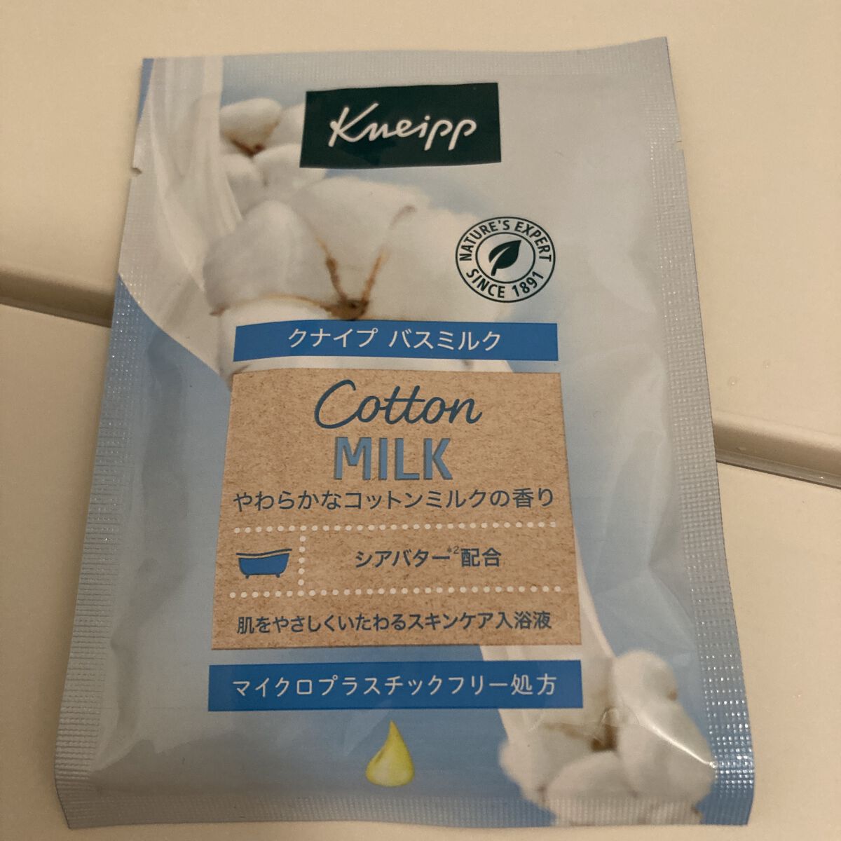 バスミルク コットンミルクの香り 40mL/クナイプ/入浴剤を使ったクチコミ（1枚目）