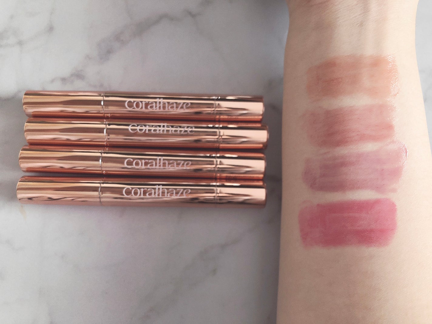 ボリューマイジングフォンデュリップ/Coralhaze/口紅を使ったクチコミ(1枚目)