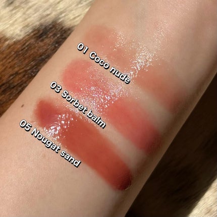 グラスティングメルティングバーム/rom&nd/リップバームを使ったクチコミ(3枚目)