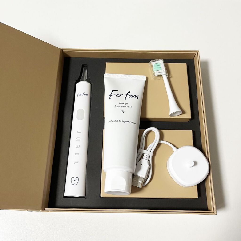 ソニック トゥースブラシ/For fam/電動歯ブラシを使ったクチコミ（2枚目）