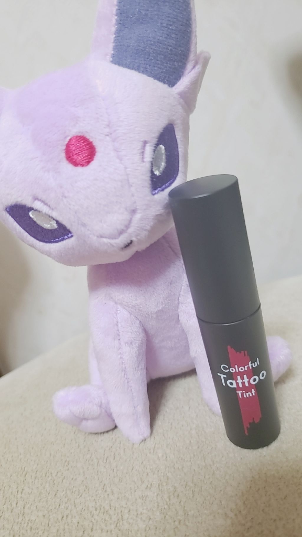 カラフルタトゥーティント RD302 レッドオンベア/ETUDE/口紅を使ったクチコミ（1枚目）