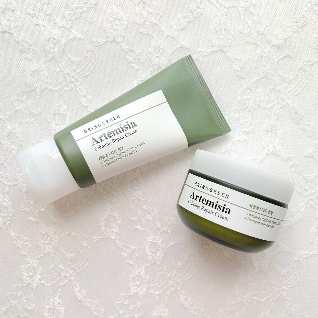 ヨモギカーミングリペアクリーム/BRING GREEN/フェイスクリームを使ったクチコミ(2枚目)
