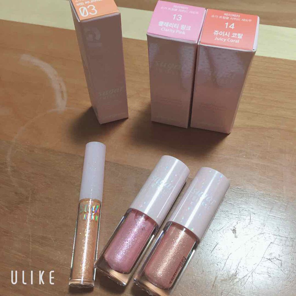 シュガー トゥインクル リキッド シャドウ/PERIPERA/リキッドアイシャドウを使ったクチコミ(3枚目)