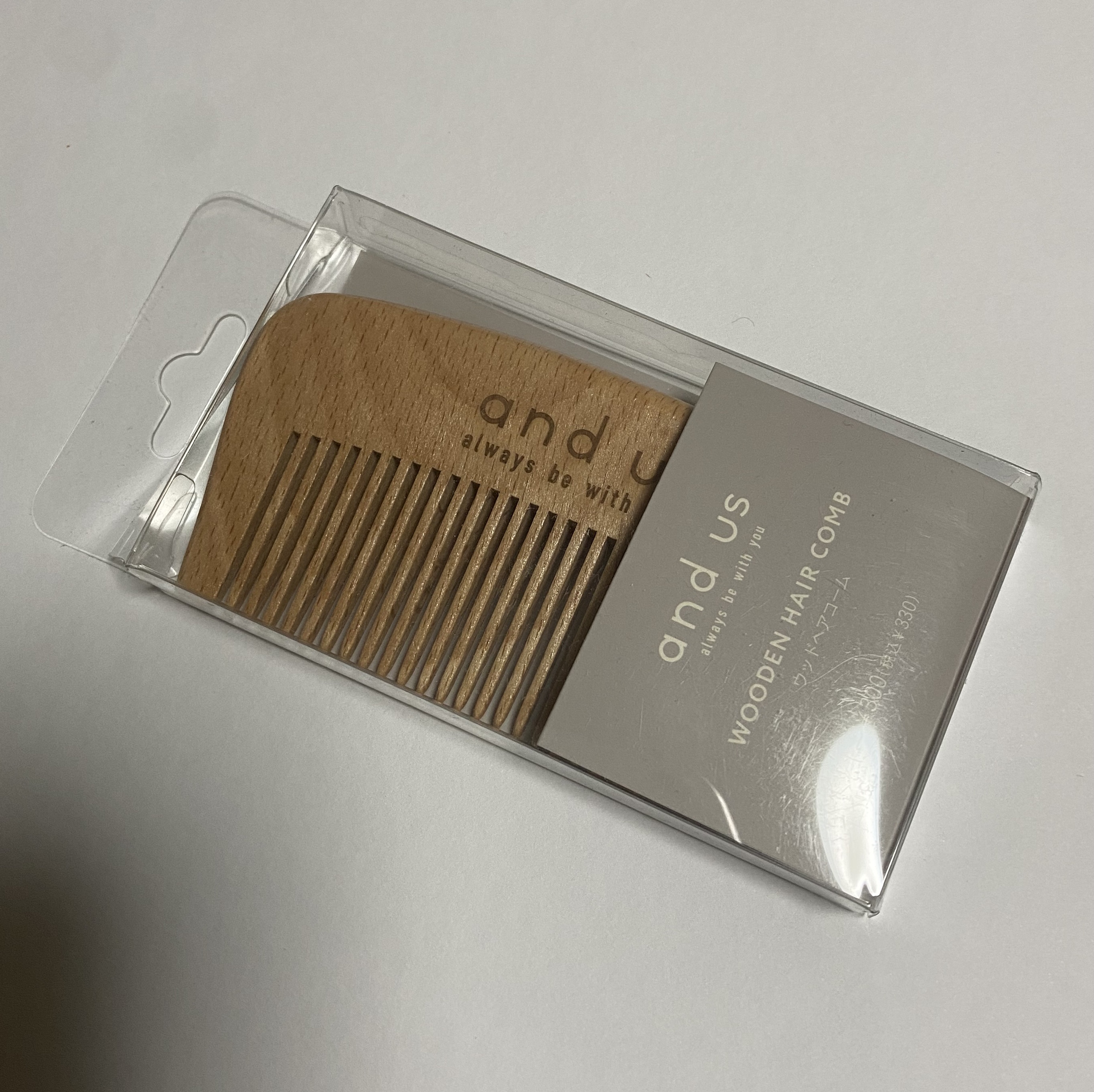 ウッドヘアコーム/and us/ヘアコームを使ったクチコミ（1枚目）