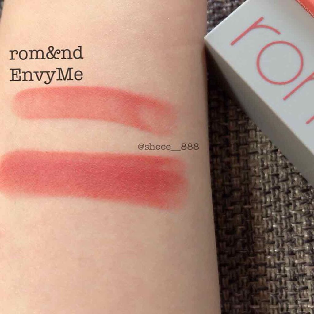 ゼログラムマットリップスティック/rom&nd/口紅を使ったクチコミ(3枚目)