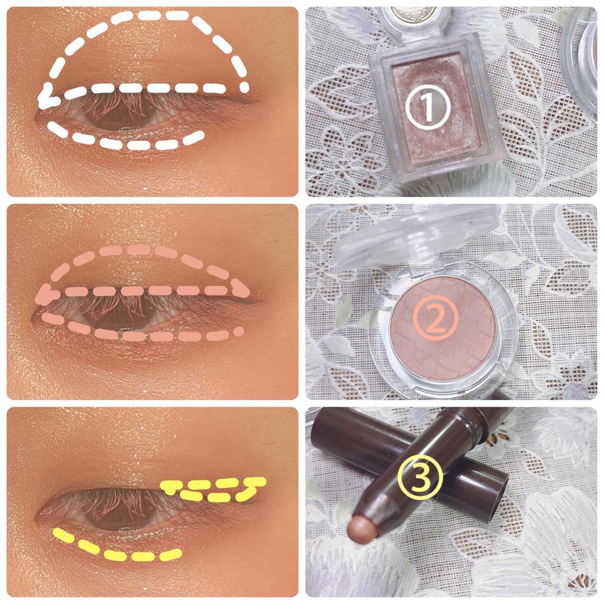 ルックアット マイアイ カフェ/ETUDE/単色アイシャドウを使ったクチコミ(6枚目)