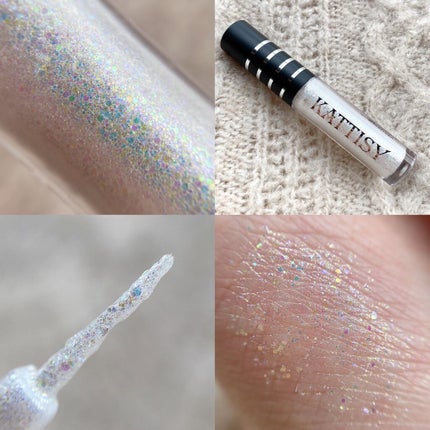 KATTISY Twinkle Beam Glitter Liner/YOUR BRAND/グリッターを使ったクチコミ(3枚目)