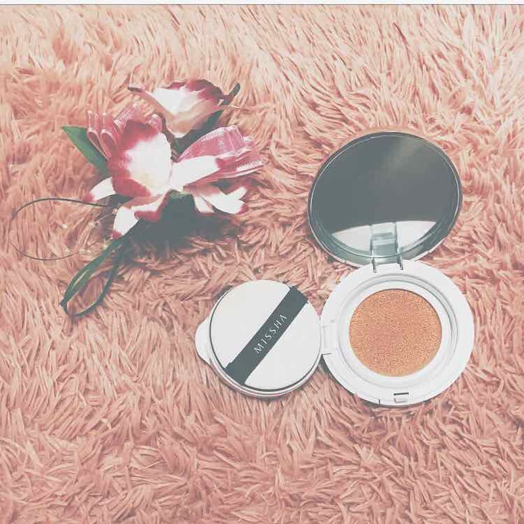 M クッション ファンデーション(モイスチャー)/MISSHA/クッションファンデーションを使ったクチコミ（1枚目）