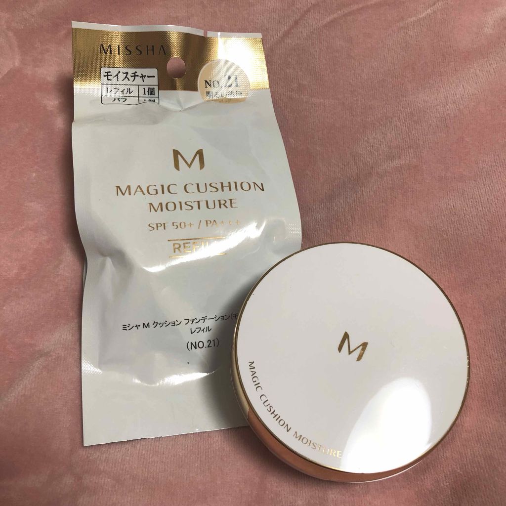 M クッション ファンデーション(モイスチャー)/MISSHA/クッションファンデーションを使ったクチコミ（1枚目）
