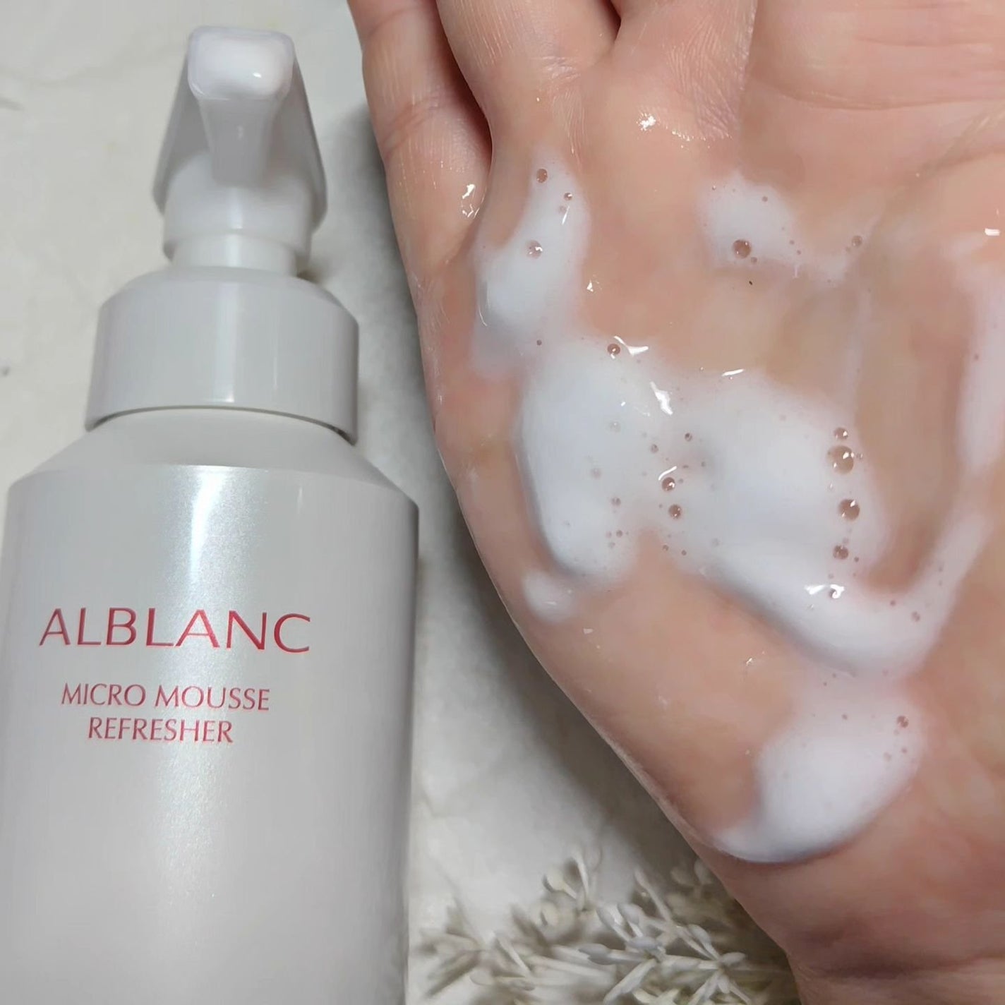 マイクロムース リフレッシャー/ALBLANC/泡洗顔を使ったクチコミ(3枚目)