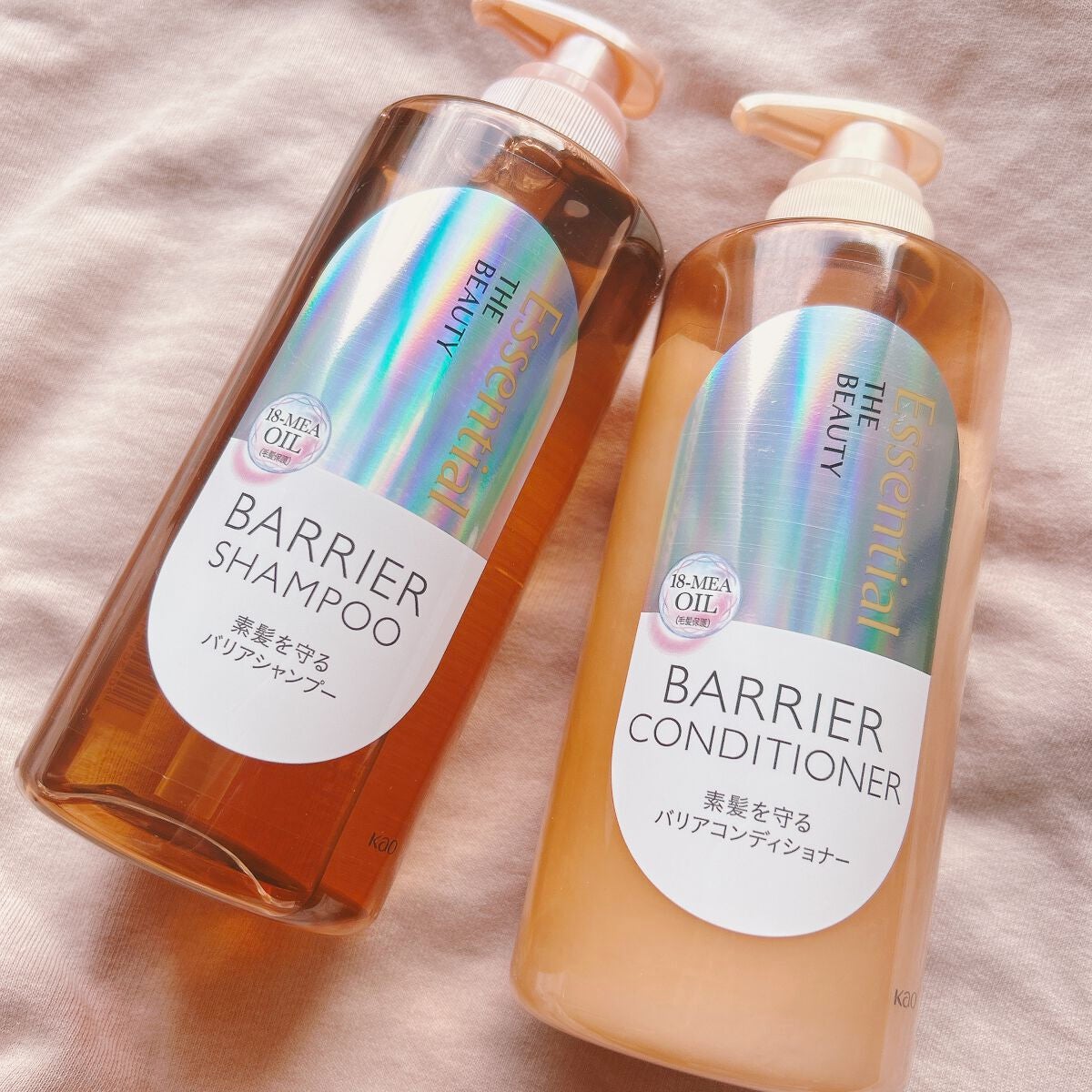 ザビューティ 髪のキメ美容素髪を守る バリアシャンプー/コンディショナー/エッセンシャル/シャンプー・コンディショナーを使ったクチコミ(1枚目)