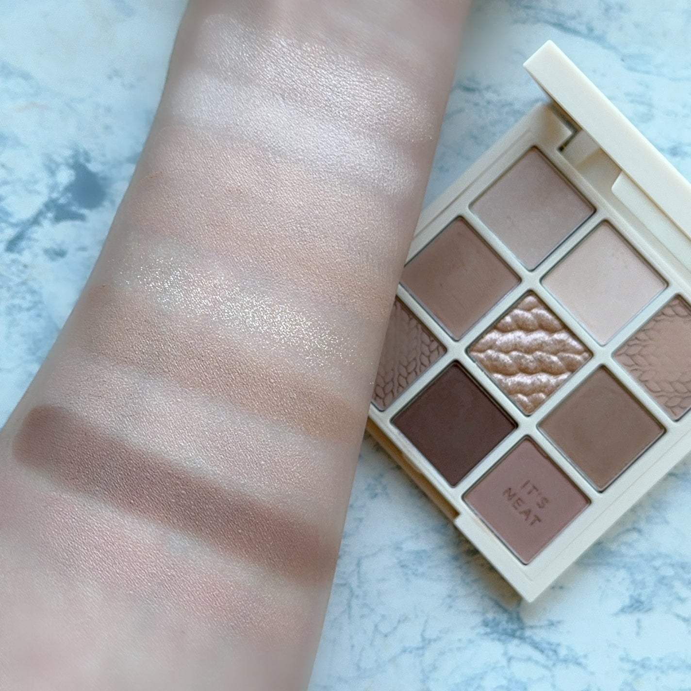 マイフェイブムードアイパレット 9カラー/HOLIKA HOLIKA/アイシャドウパレットを使ったクチコミ(4枚目)