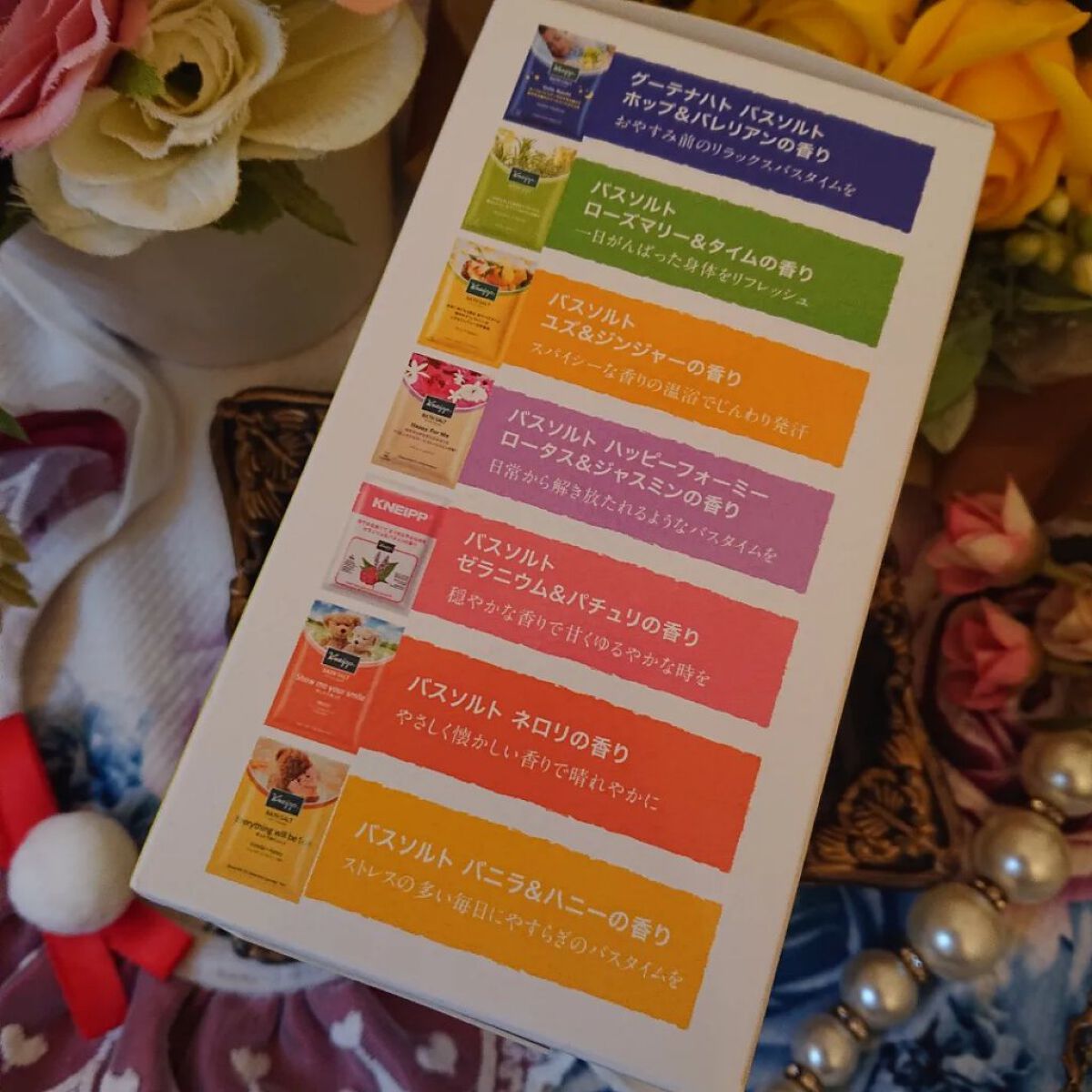 バスソルト トライアルセット/クナイプ/無機塩系入浴剤を使ったクチコミ（2枚目）