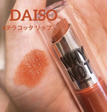 WHY NOT SPINNS リップスティック テラコッタ/DAISO/口紅を使ったクチコミ（1枚目）