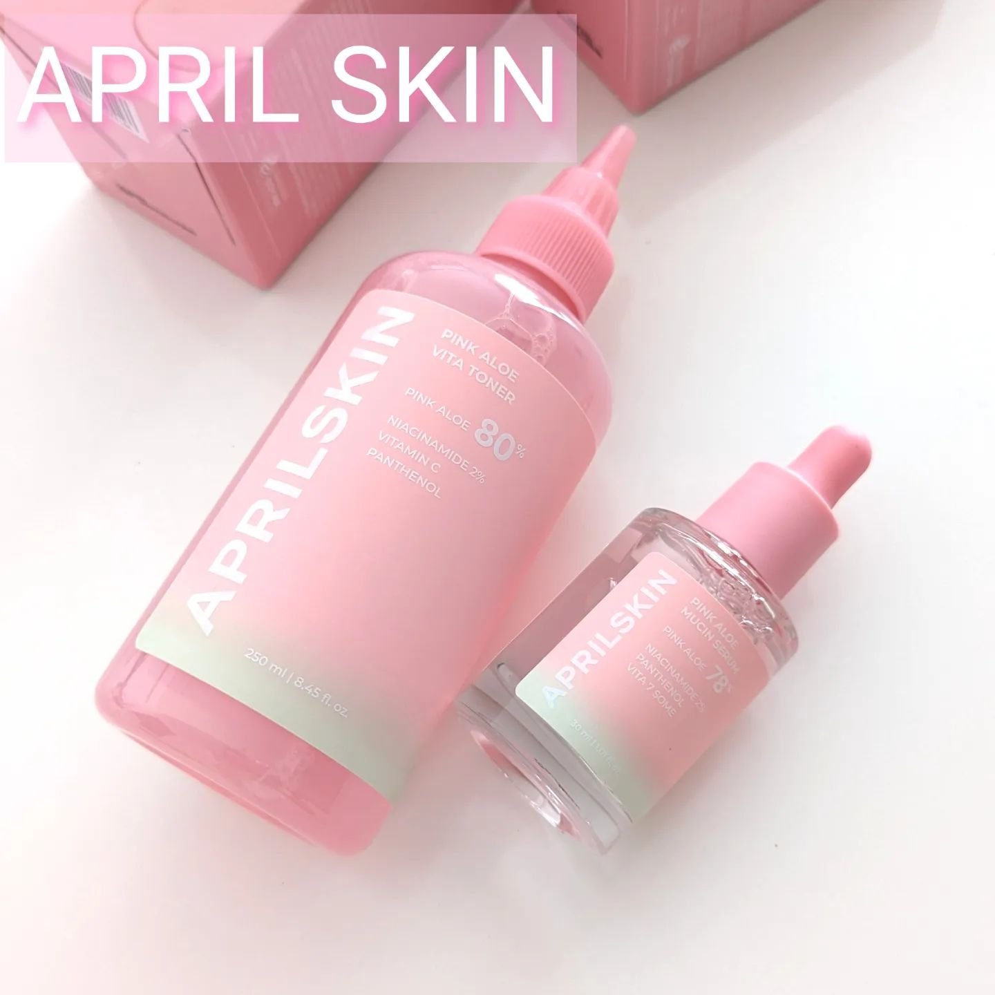 ピンクアロエビタトナー/APRILSKIN/化粧水を使ったクチコミ（1枚目）
