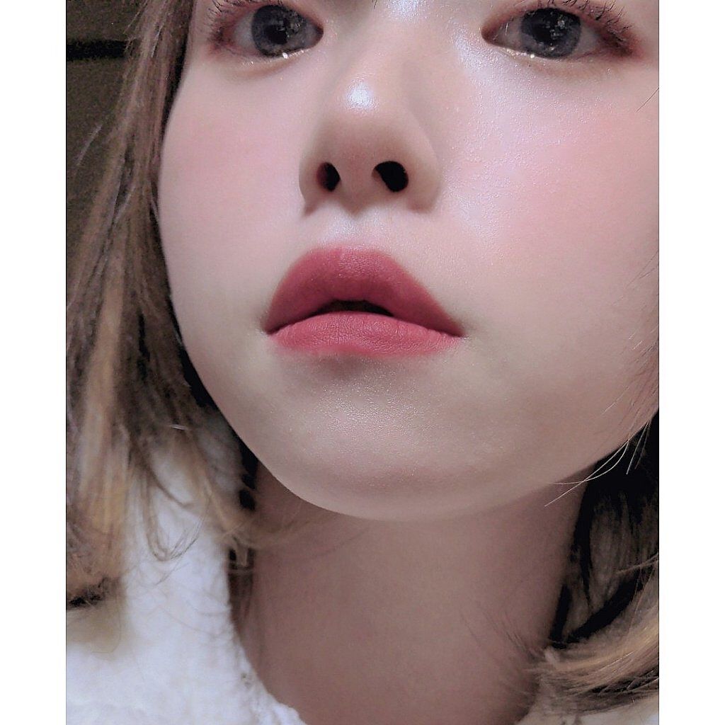 リップアンドチーク ヌードマットティント/CathyDoll/リップティントを使ったクチコミ（3枚目）