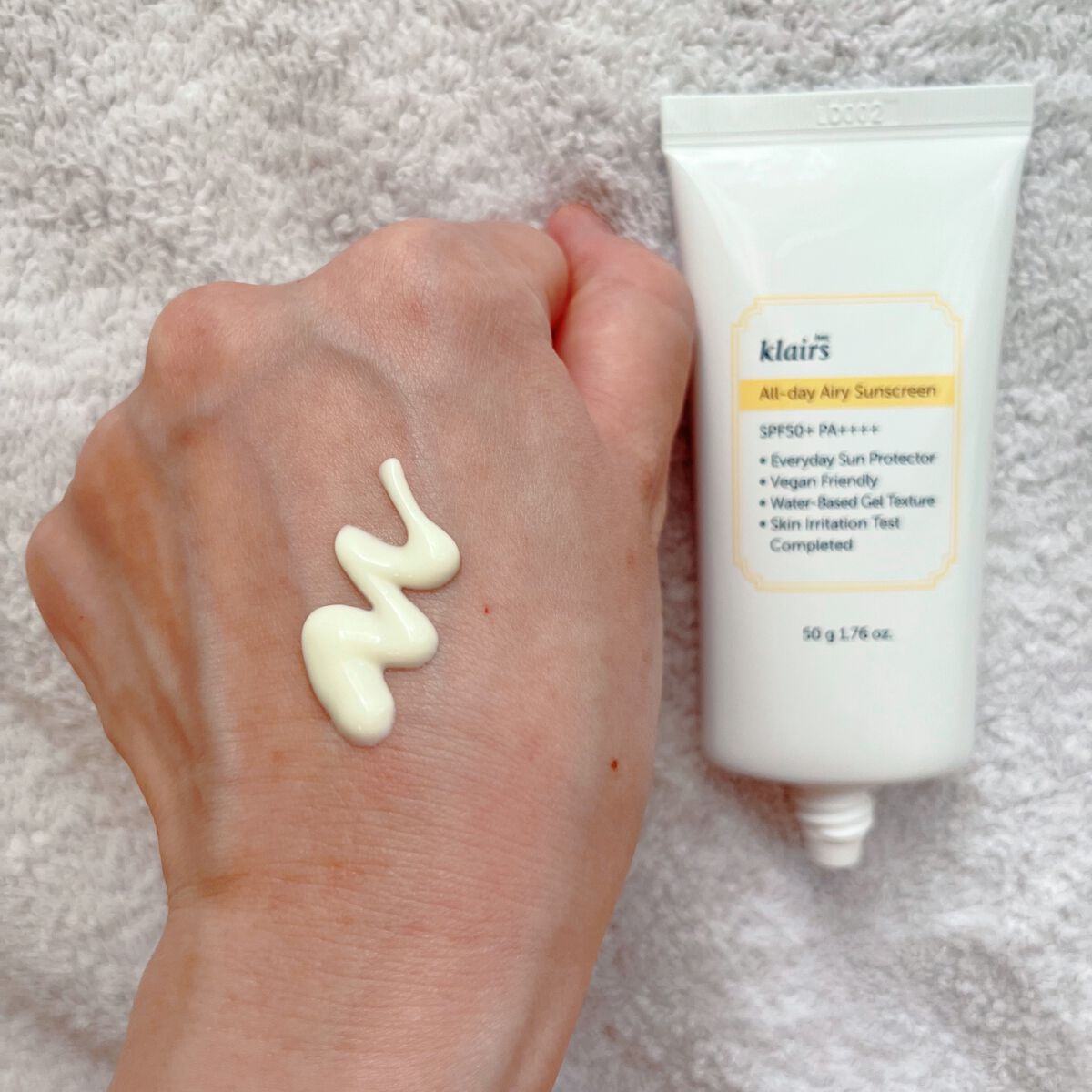 All-day エアリーサンスクリーン50g/Klairs/日焼け止めクリームを使ったクチコミ(2枚目)