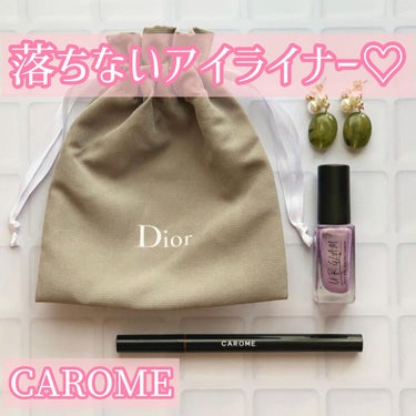 ウォータープルーフ リキッドアイライナー ナチュラルブラウン/CAROME./リキッドアイライナーを使ったクチコミ（1枚目）