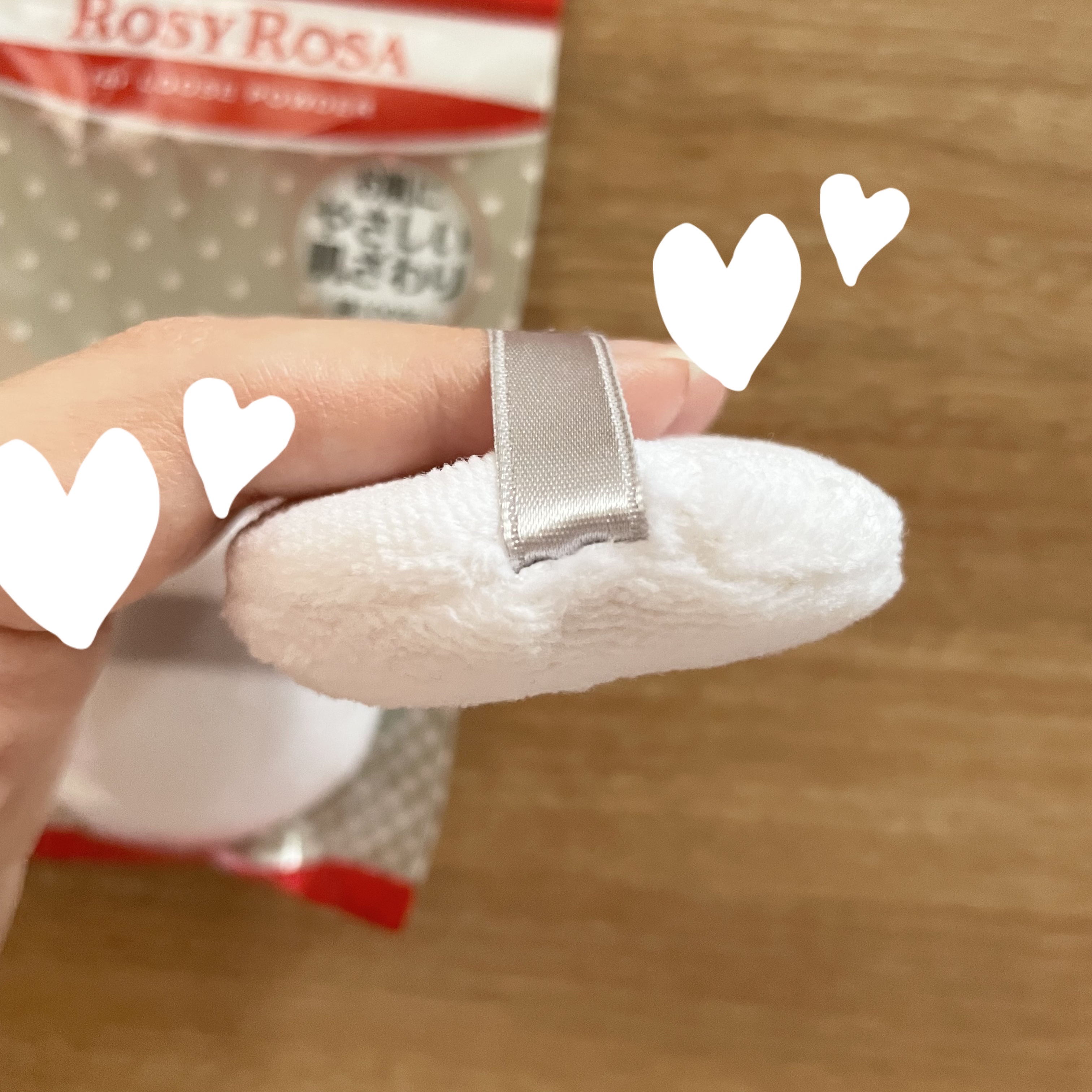 コットンパフN 2P Sサイズ/ロージーローザ/パフ・スポンジを使ったクチコミ（2枚目）