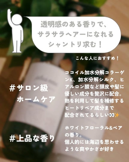 メロウシャンプー/メロウトリートメント/plus eau/市販シャンプーを使ったクチコミ(2枚目)